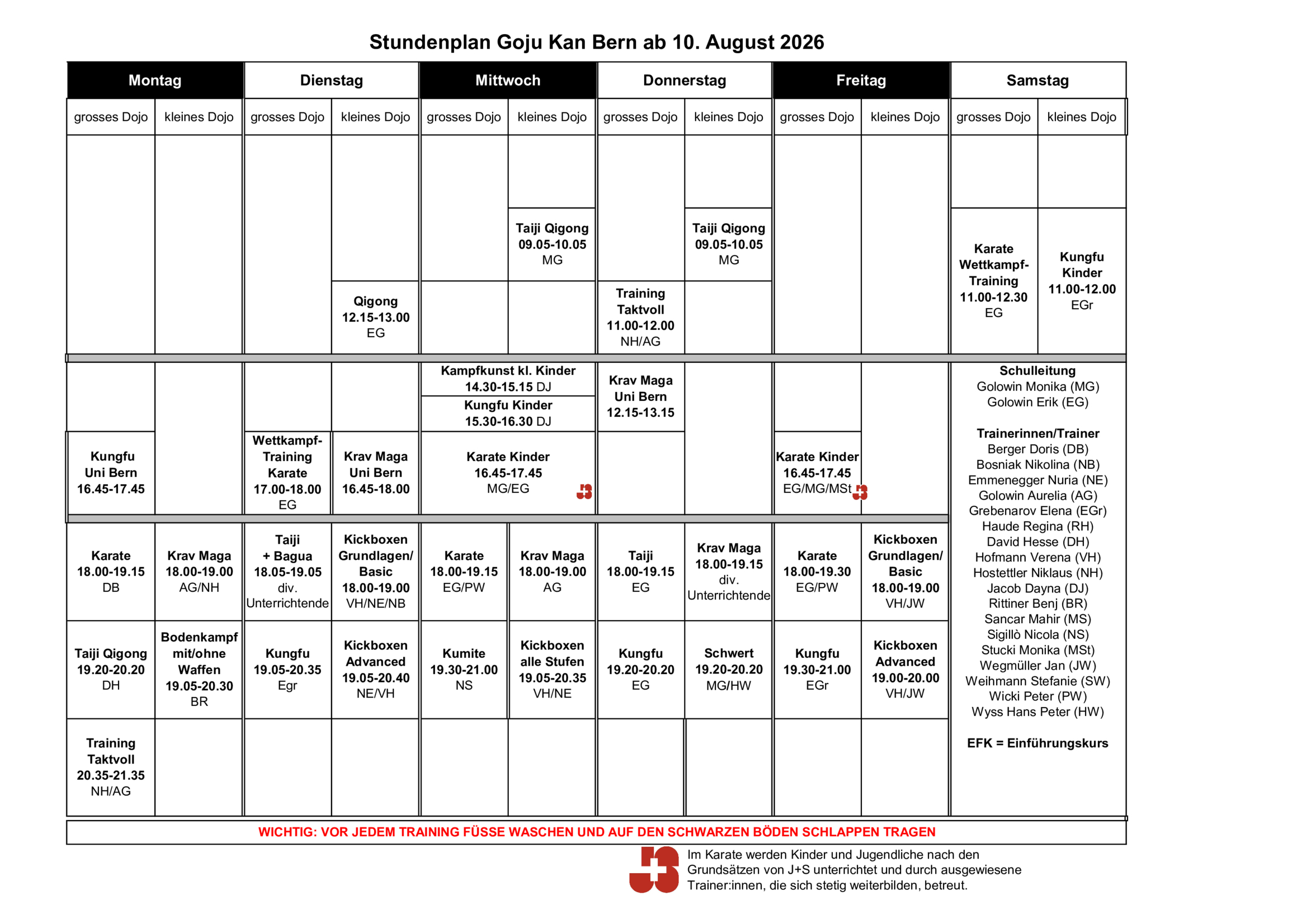 Stundenplan